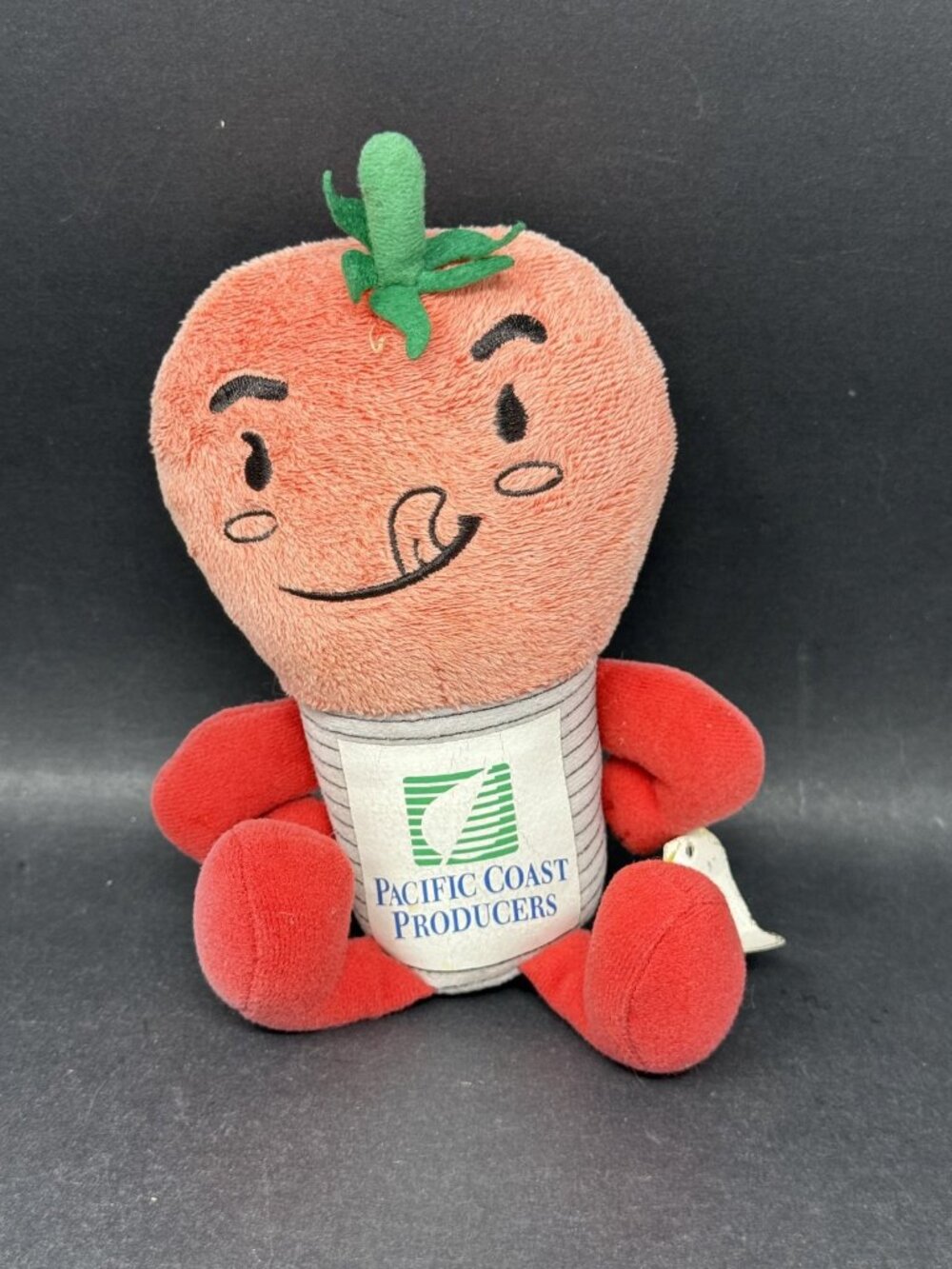 Pacific Coast Producers Tomato Can Mascot Plush Tag Promotional Advertising 2012